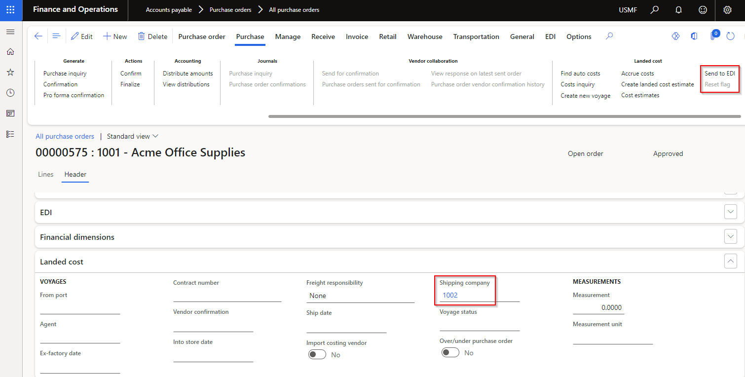 Purchase order